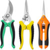 Garden Pruning Shears 3 Pack Gardening Shears Garden Scissors Stainless Steel Plant Flower Scissors Clippers Pruning Shears tijeras de jardinería